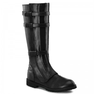 Botas Hasta La Rodilla Pleaser Walker-130 Vegan Leather Hombre Negros | MEXICO DOKVIW