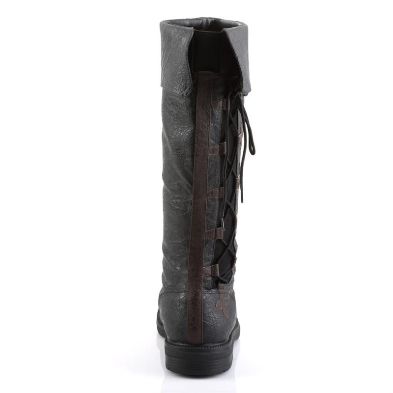 Botas Hasta La Rodilla Pleaser Captain-110 Hombre Negros Marrom | MEXICO YPCOUWA