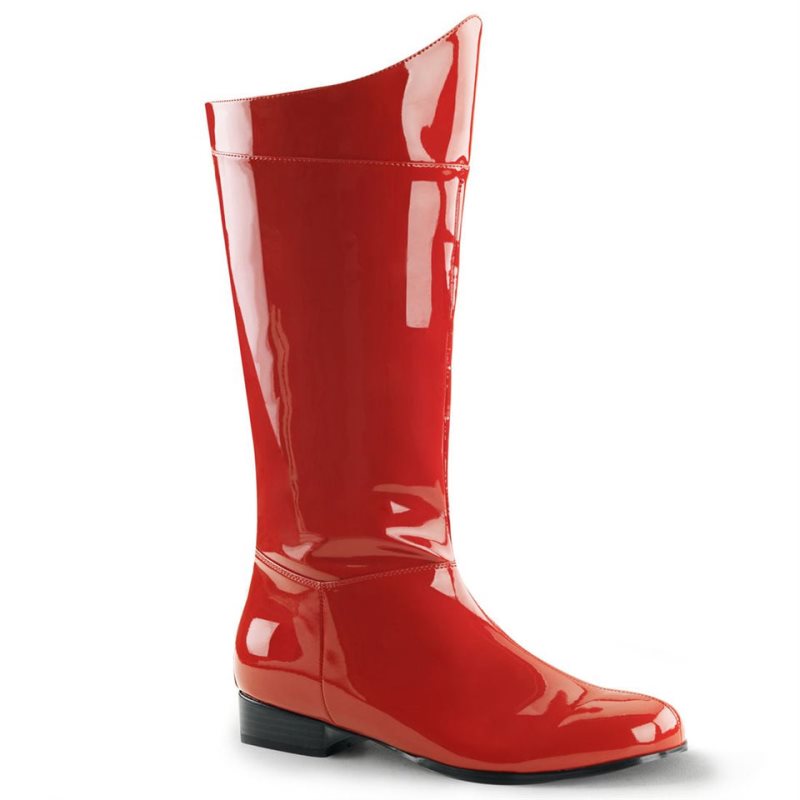 Botas Hasta La Rodilla Pleaser Hero-100 Hombre Rojos | MEXICO LXDKMW